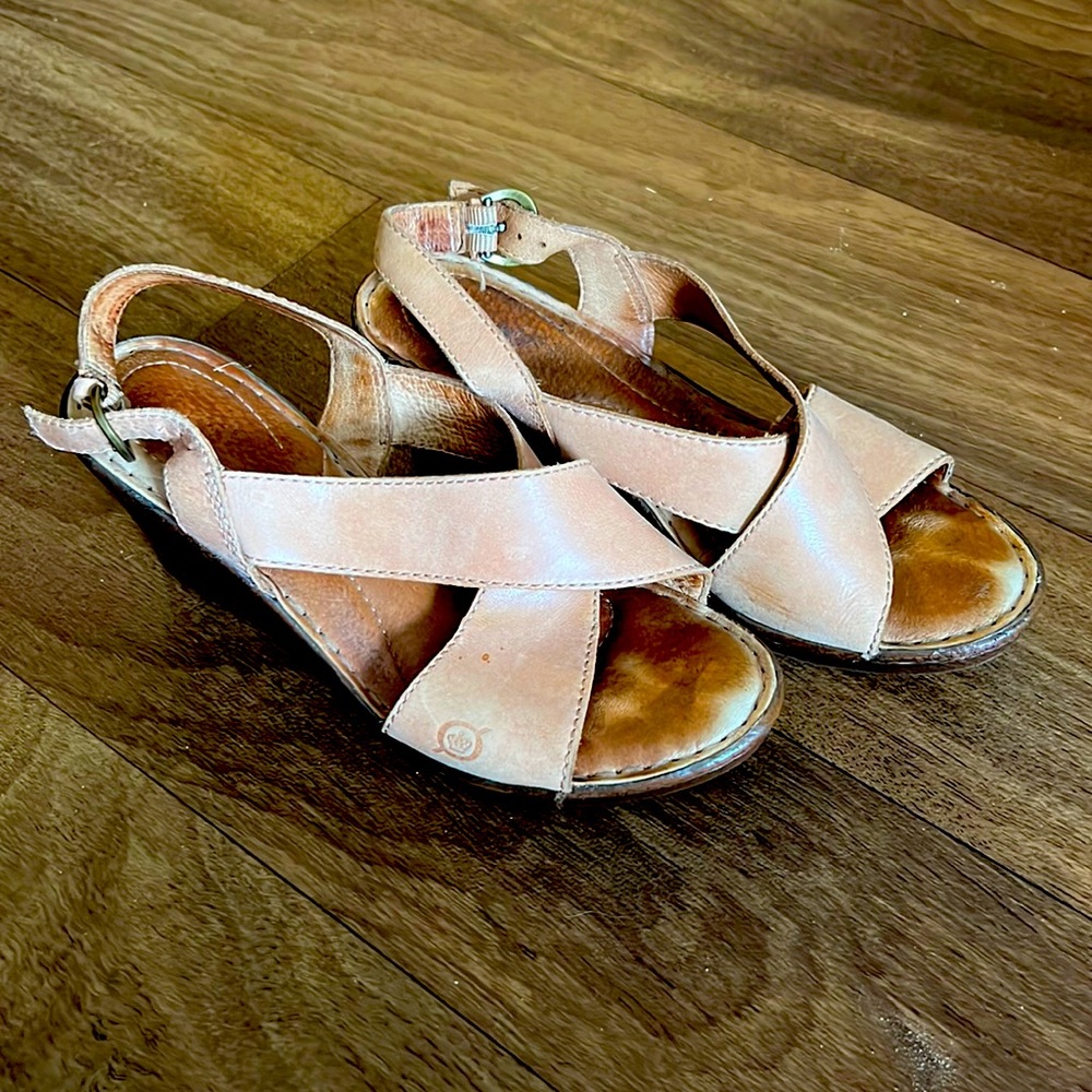 Born leather sandals